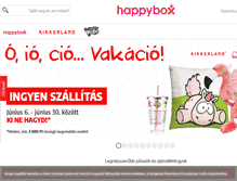 Tablet Screenshot of happybox.hu